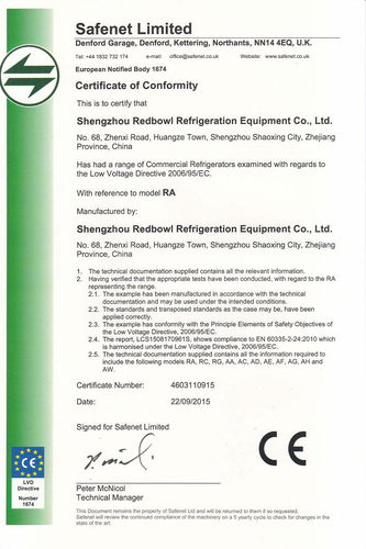 Certificat CE-LVD