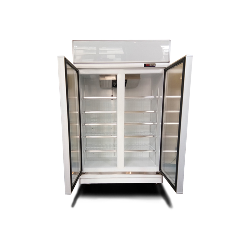 Réfrigérateur à 2 portes en verre Colorbond