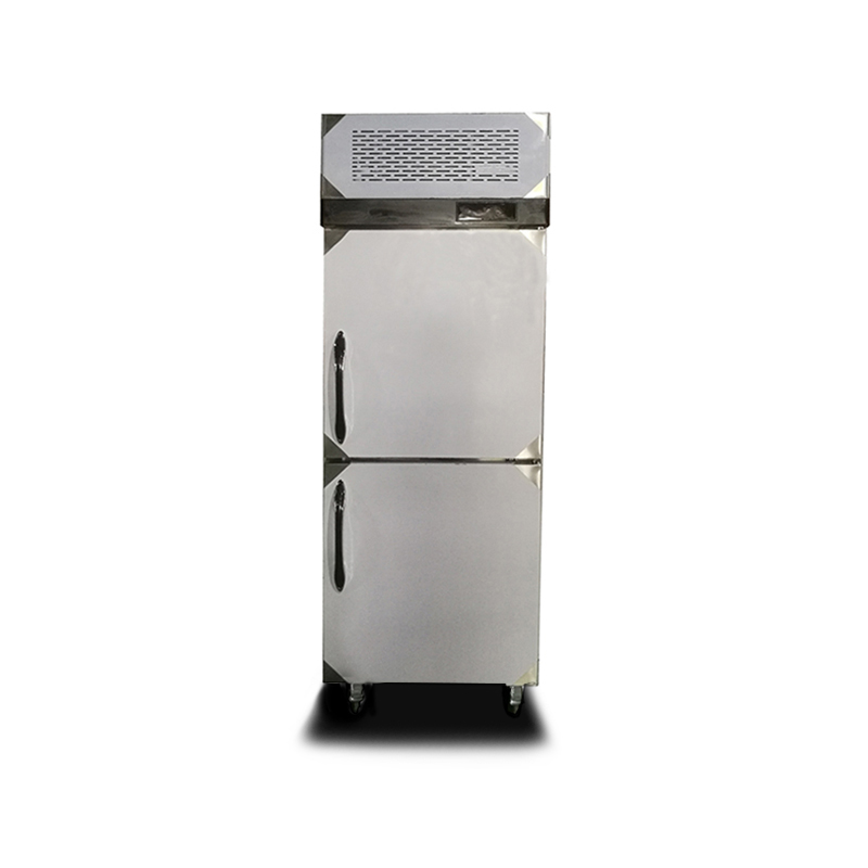 Refroidisseur demi-porte vertical en acier inoxydable à 2 portes