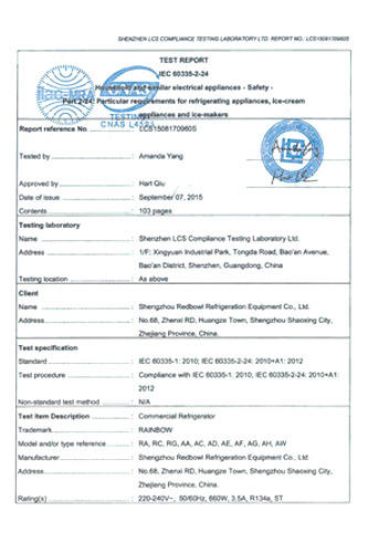 Équipement de réfrigération Shengzhou redbowl Co., Ltd.